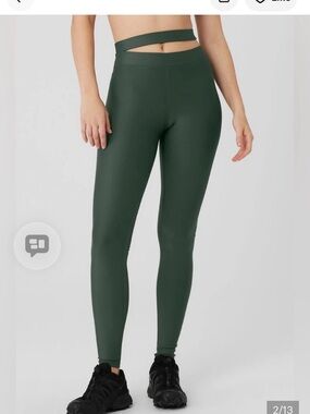 ALO Yoga High-Waist Airlift Leggings — Forest Green